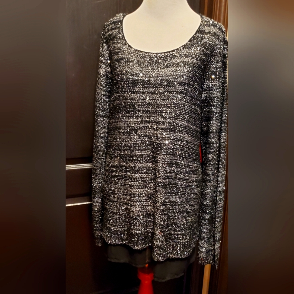 NWT Women's Sequin Tunic